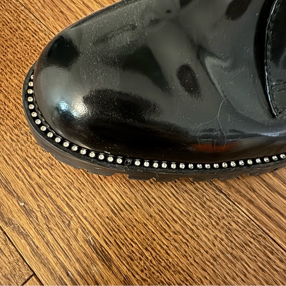 Dior Rebelle Patent Crystal Lace Up Combat Boots - Picture 9 of 9